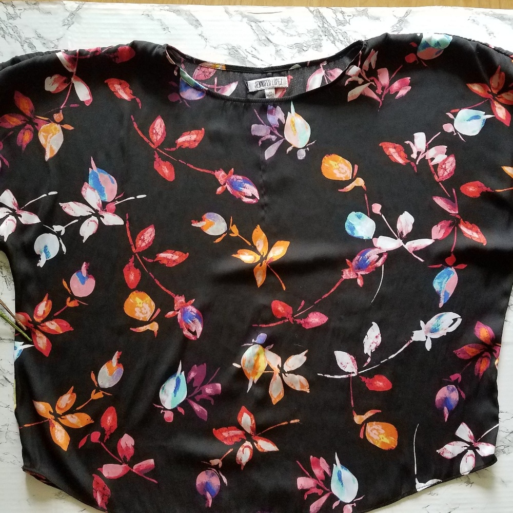 Jennifer Lopez floral blouse plus size 0X